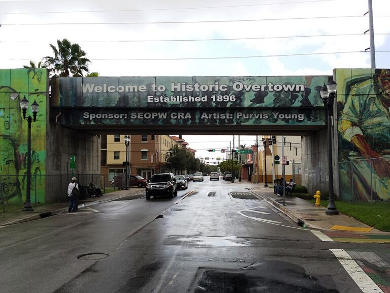 Miami Overtown neighborhood street