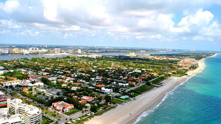 Palm Beach Florida aerial view