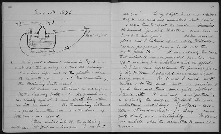 Formal record notebook with entries